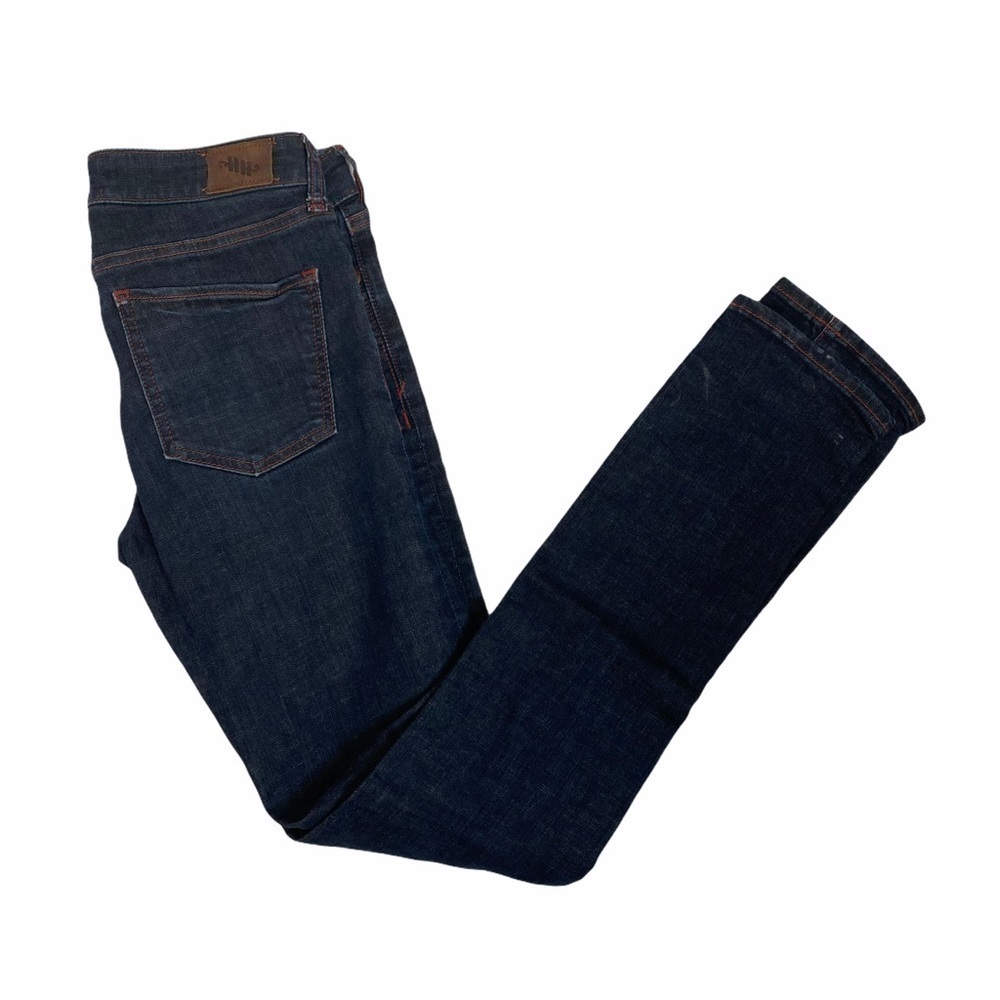 ANTHROPOLOGIE Holding Horses Dark Wash Mid Rise Slim Straight Jeans